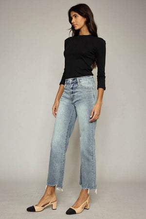 High Rise and Shine Wide Leg Jeans