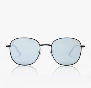 Avalon Matte Black Grey Mirror Sunglasses