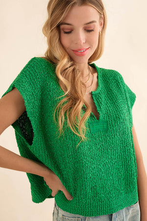 Bar Harbor Chunky Knit Sleeveless Sweater