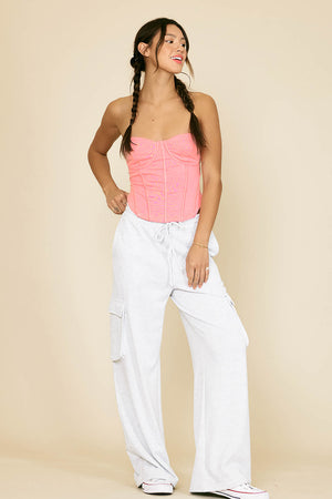 Beach Bum Cotton Terry Cargo Pants