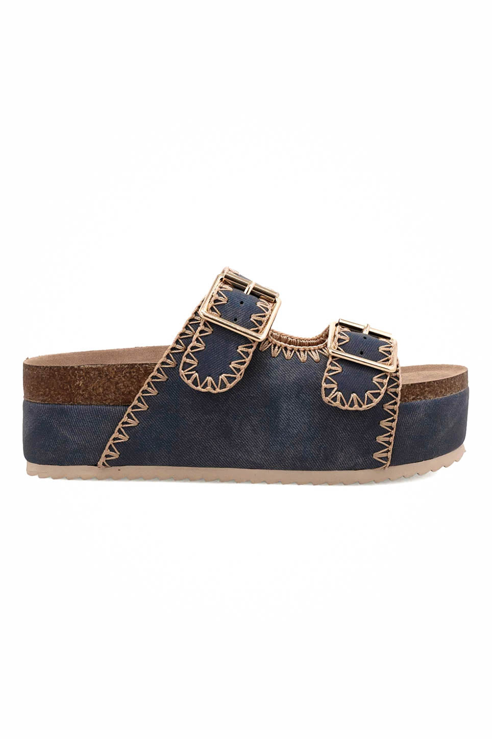 Bowie Denim Buckle Sandals