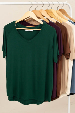 Evergreen Short Sleeve V-Neck Tee