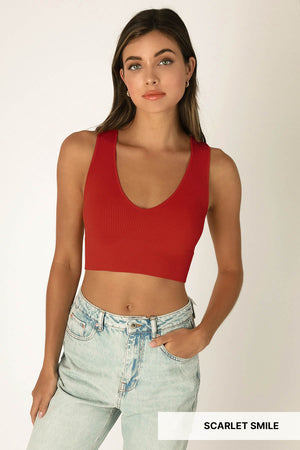 Flattery Long Line V-Neck Bra Top