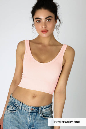 Lola Herringbone Crop Top