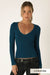 Mila V-Neck Seamless Long Sleeve Top