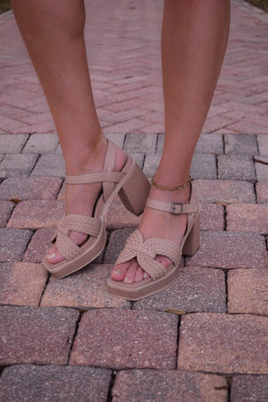 Rayan Braided Leather Platform Sandals