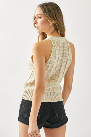 Brentwood Chunky Knit Sweater Vest Tank