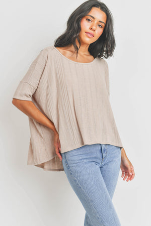 Can't Forget Me Drapey Short Sleeve Top