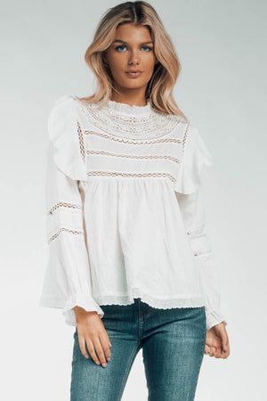Genevieve Long Sleeve Lace Blouse