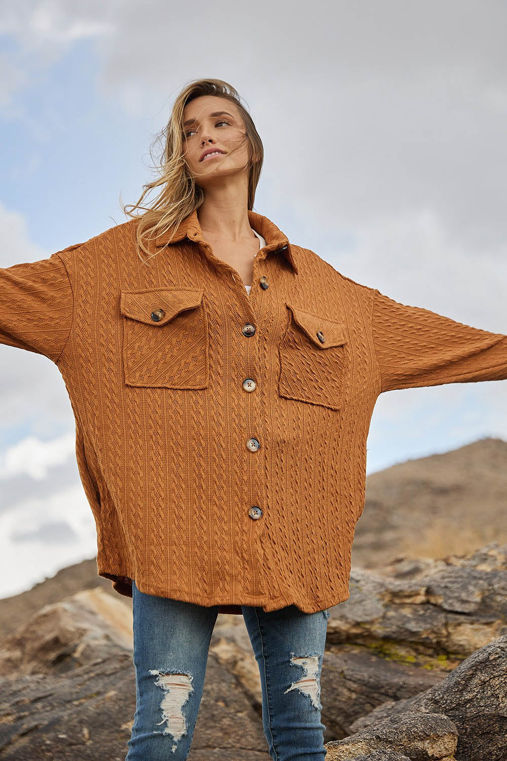 Grand Junction Sweater Pattern Cozy Shacket