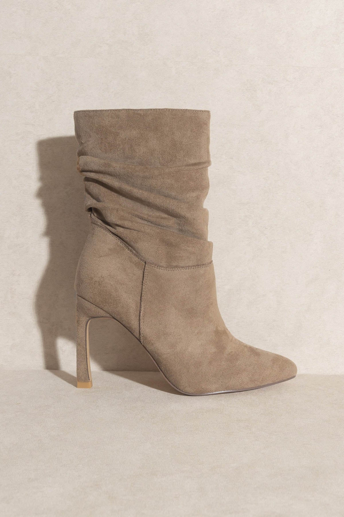 Grey scrunch outlet boots