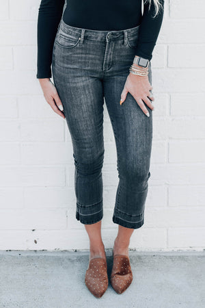 London Iron Crop Flare Jeans