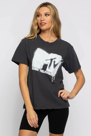 MTV Spray Paint Boyfriend Tee