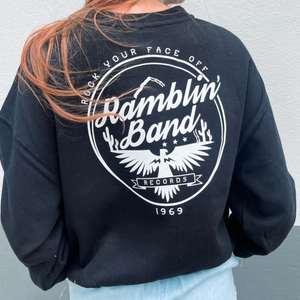 Ramblin' Band Pullover Henley Sweatshirt