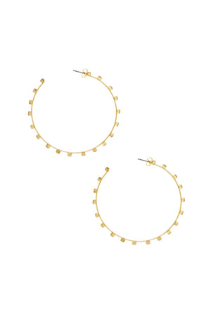 Simple Spark Crystal Hoops