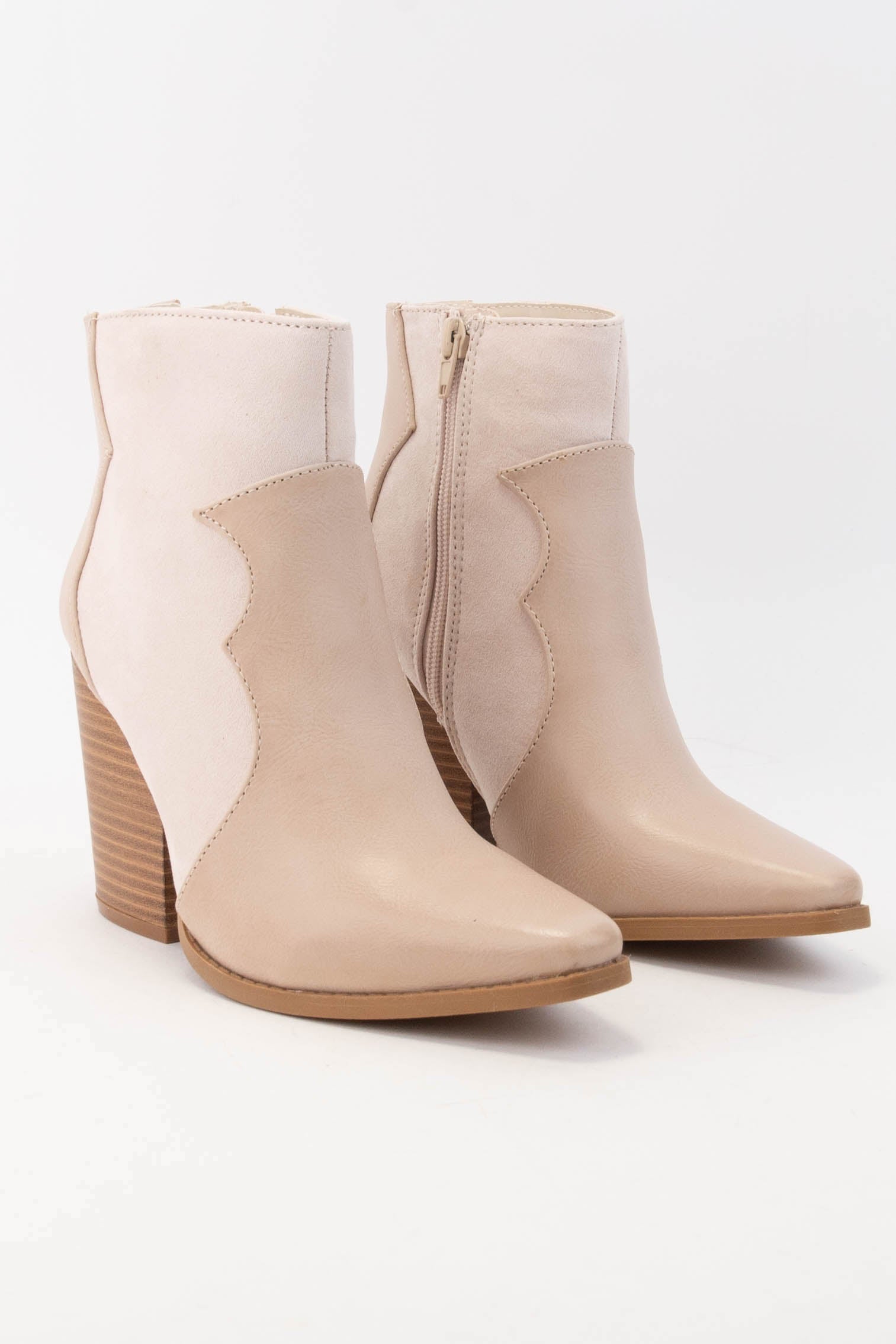 Slay Tonal Neutral Western Bootie