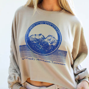Smoky Mountains Ash Mocha Bubble Sweatshirt
