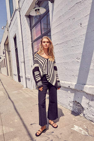 Tribeca Multi Stripe Tunic Sweater