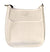 Perforated White Neoprene Messenger Bag